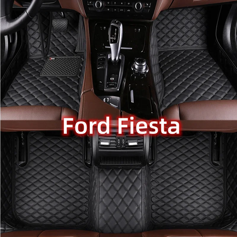 

Автомобильные коврики для Ford Fiesta 2016, 2015, 2014, 2013, 2012, 2011, 2010, 2009, 2008, кожаные коврики, водонепроницаемые украшения, полный комплект