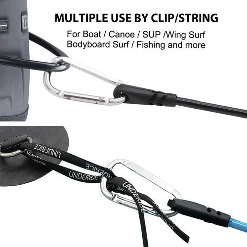 Imagen 2 del producto Tabla de SUP de 5 pies y 5MM, cuerda de mano, correa para tabla de Surf, correa giratoria de acero inoxidable de TPU, tabla de Paddle inflable, Longboard