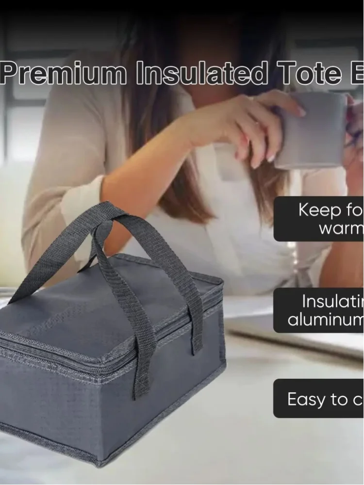 1,5L Auto-Elektro-Lunchbox 60W Komplett Schwarz Tragbare Heiz-Lunchbox Auslaufsicherer Thermobehälter für Auto Reise Outdoor