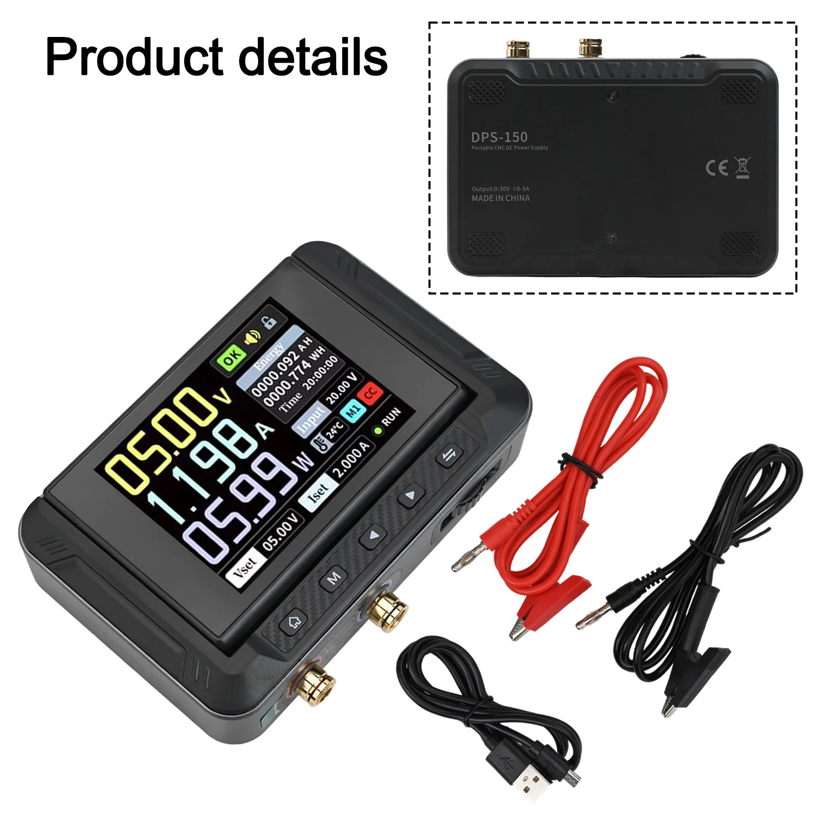 DPS-150 CNC DC Adjustable Regulated Power Supply 150W Portable 30V5A Power Supply DC5.0V~32V Undervoltage Protection