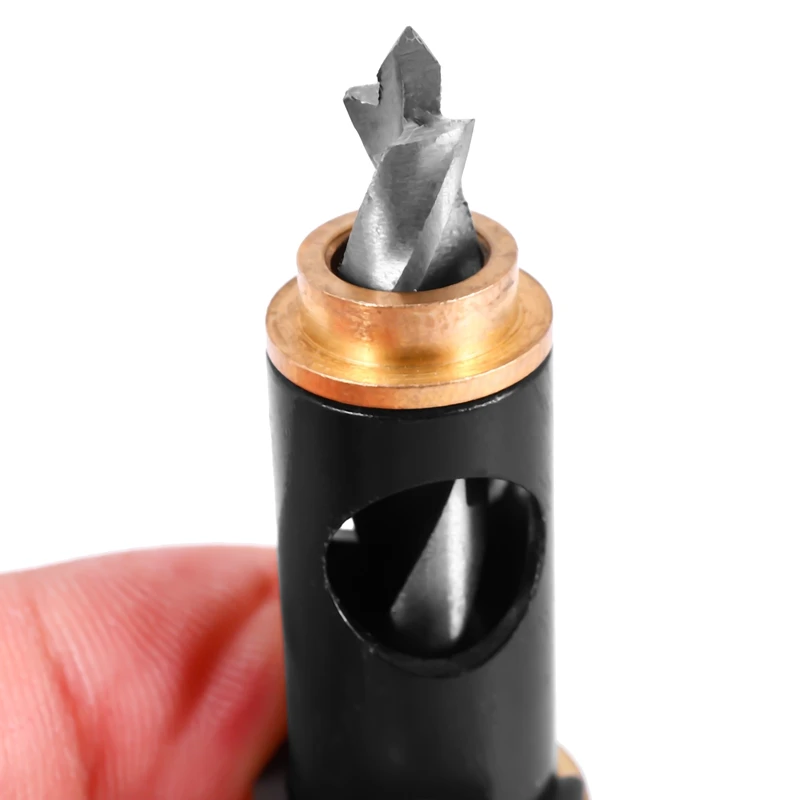 Punta da trapano per sega a tazza da 1/4 di pollice e 5Mm punta da trapano per cerniera in ottone HSS strumento per alesatura per la lavorazione del legno