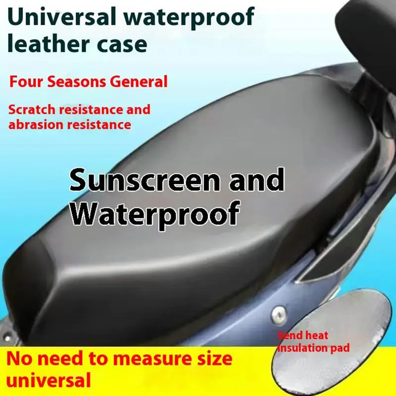 Coprisedile moto coprisedile moto elastico in pelle artificiale coprisedile Scooter morbido per guida a breve distanza per