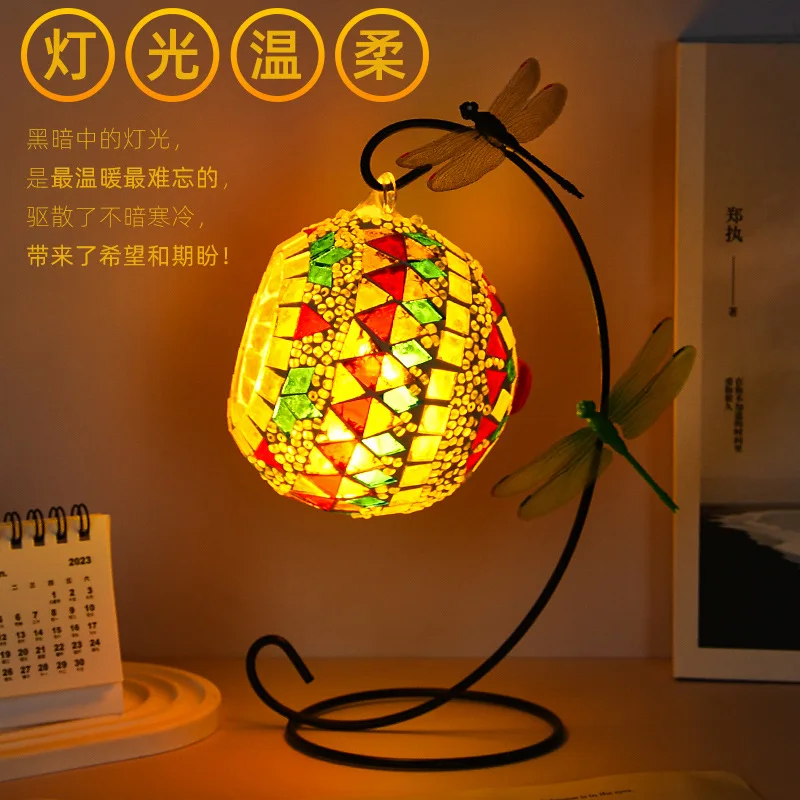 Diy Mosaic Hanging Candle Holder Handmade Craft Kit For Kids Teens Parent Child Activity Team Building Home Decor Creative Gift