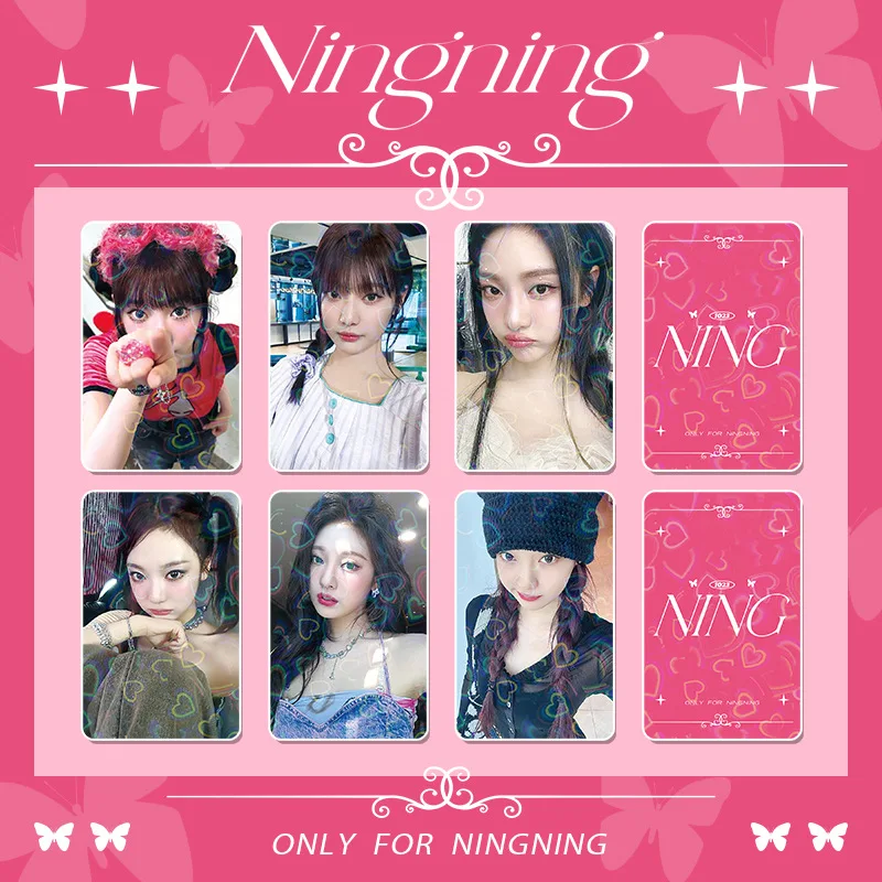 6Pcs/Set GISELLE Idol Girl Group New Series Photocards HD Printd Lomo Cards KARINA WINTER NINGNING Fans Collection Gifts