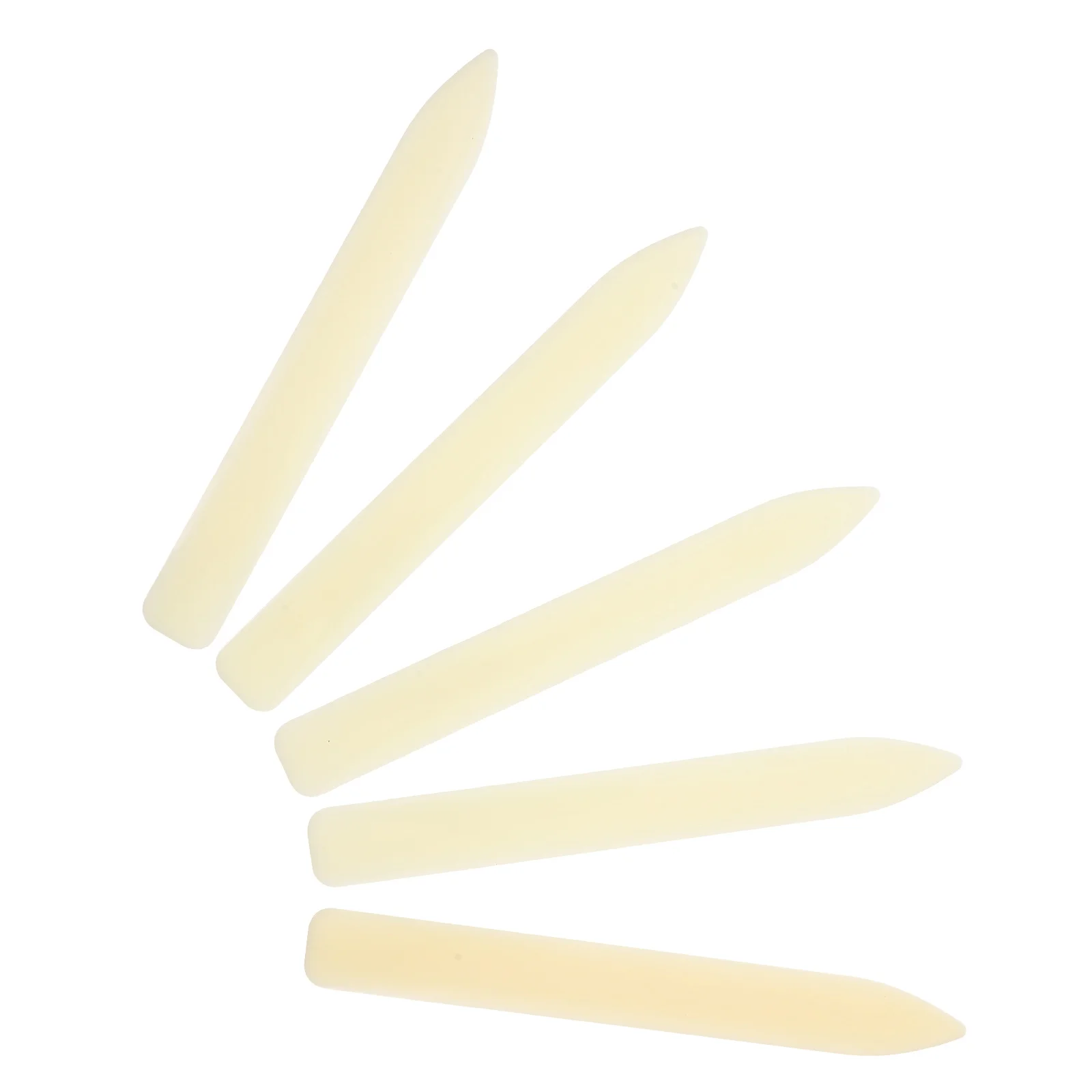 5pcs Paper Creaser Bone Folder Tool for Origami Paper Folding Craft Plastic Knife Letter Opener Creasing