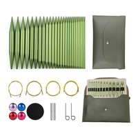 Aluminum Circular Knitting Needles Set Interchangeable 13 Pairs Of 4 Inch Needles