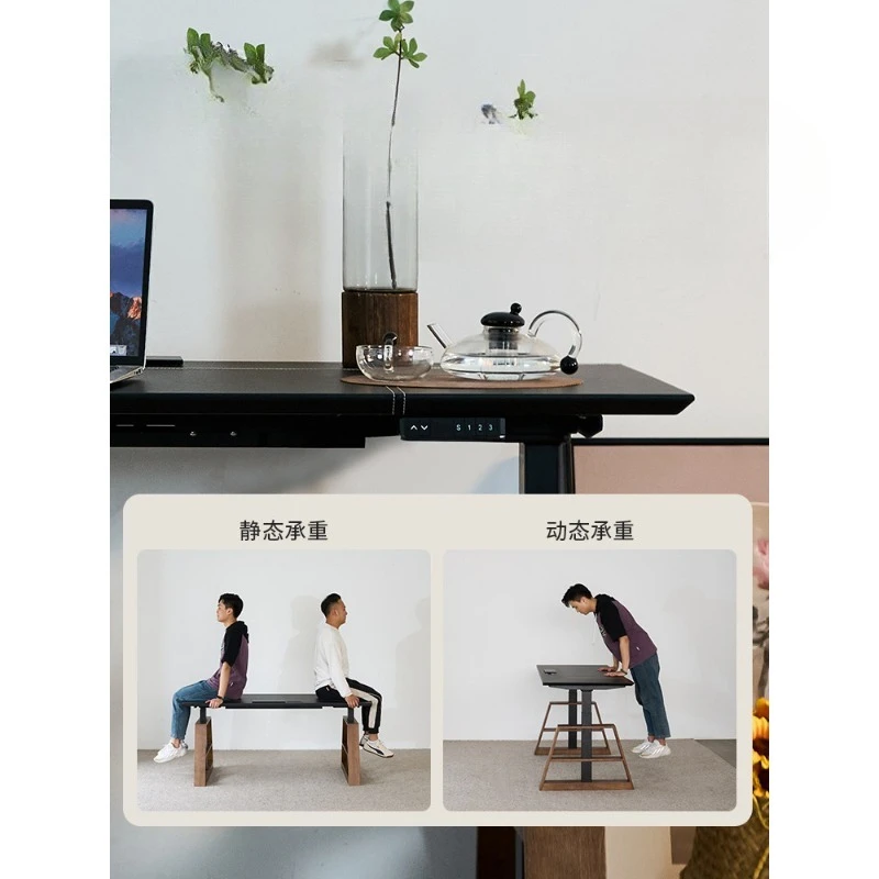 Intelligent electric lifting table workbench household dual motor office computer desk