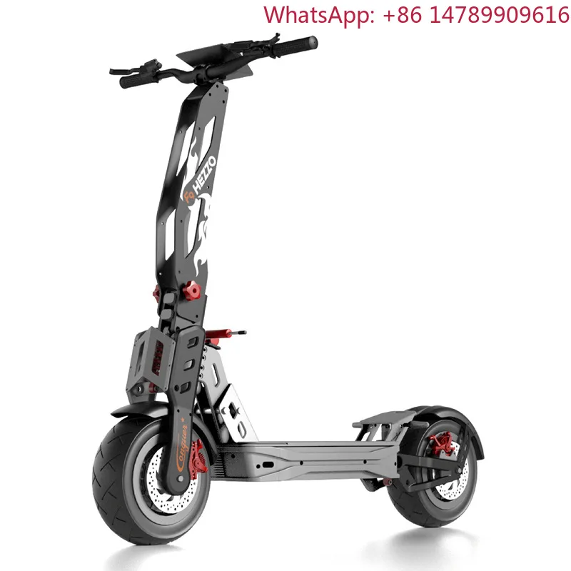 All-Terrain8000W Dual-Drive Brushless Motor Aluminum Alloy Foldable Waterproof Sensor Newenergy Moped Lithium Battery Cross-Bord