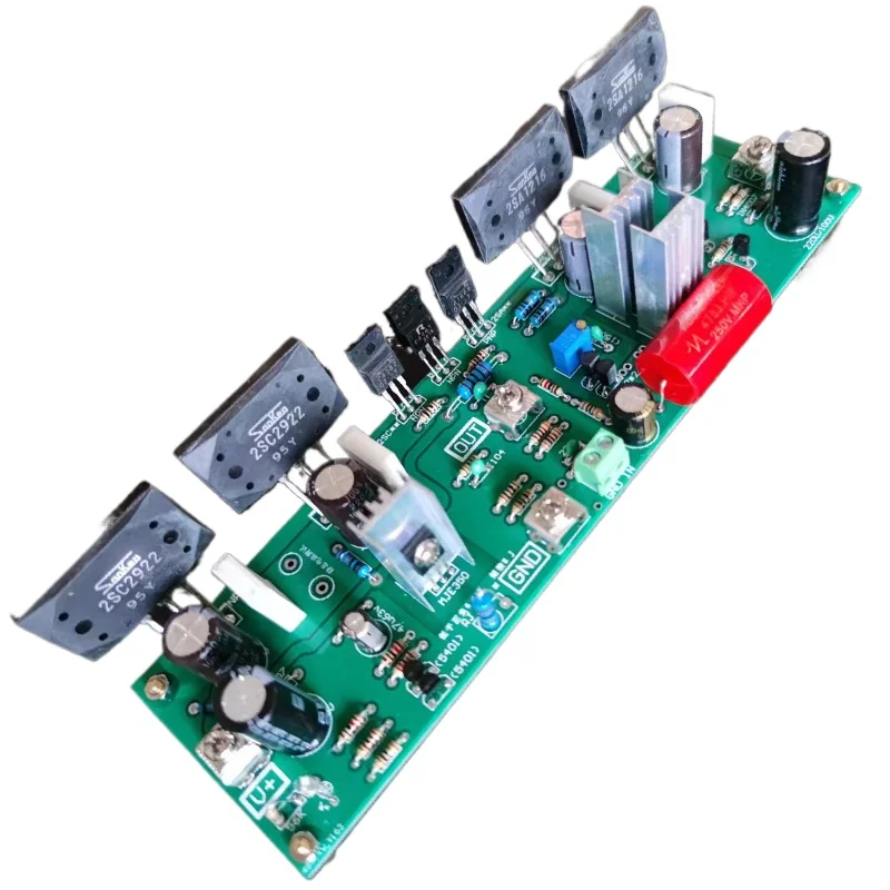 Sanken double parallel HIFI fever, high-power power amplifier board, discrete power amplifier board, mono finished board
