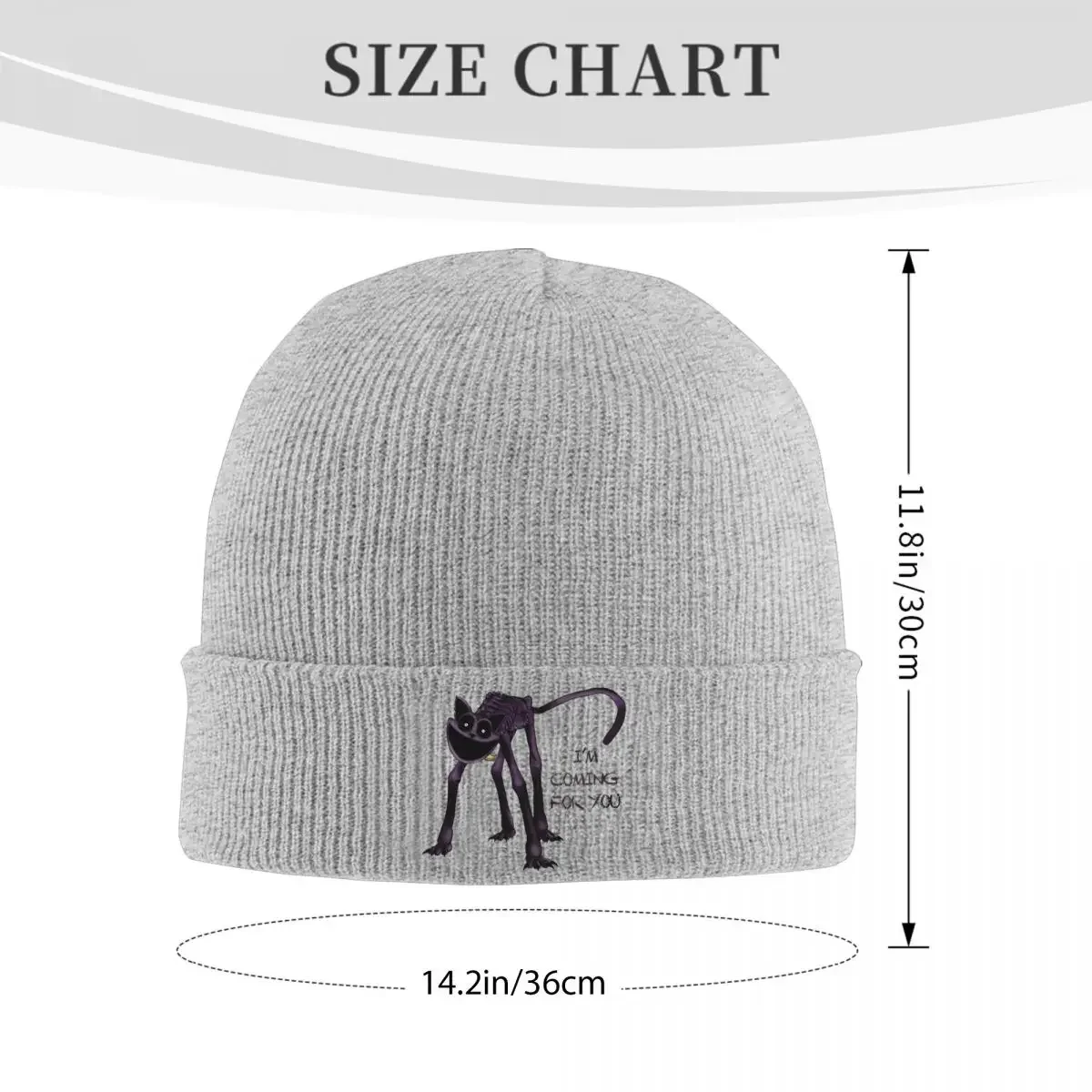 Smiling Critters Catnap Knitted Caps Women's Men's Beanies Autumn Winter Hats Acrylic Casual Caps