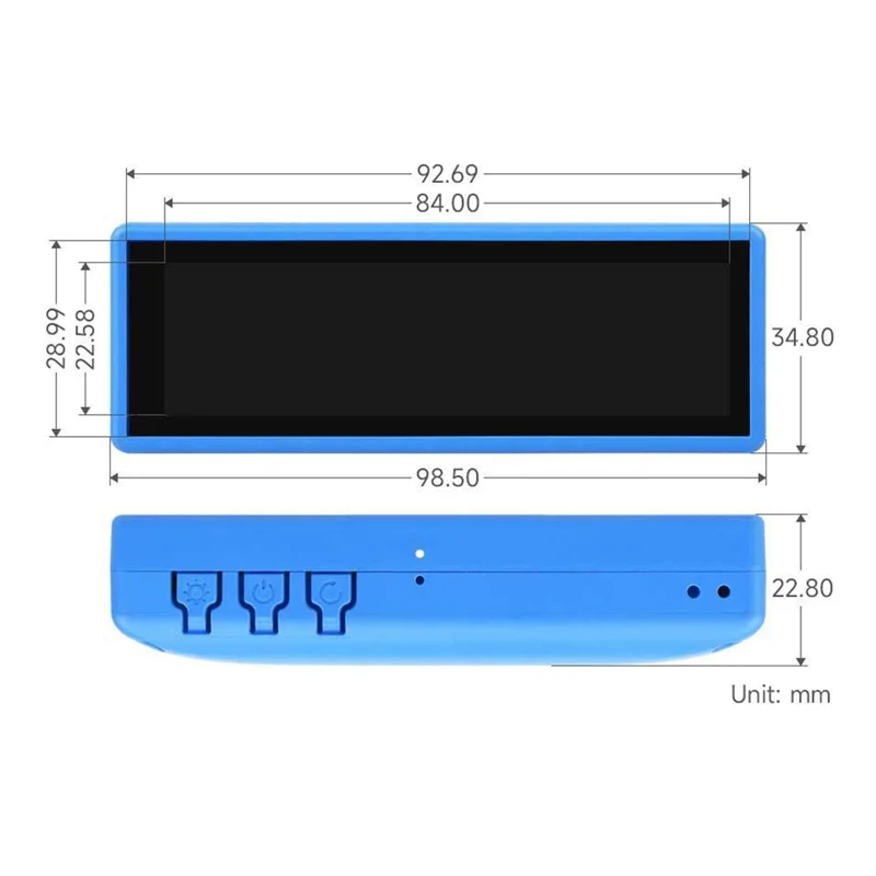 FFYY-ESP32-S3-N16R8 딥시크 샤오지 AI 채팅 로봇 박스 3.49인치 LCD 터치스크린 디스플레이 Wi-Fi 및 BLE 5 지원 개발 보드