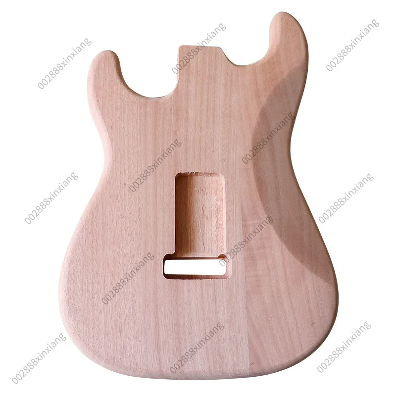 Pickup Route Guitar Body, Natural Color Electric Guitar Body, Matte Finish, DIY Luthier Parts for Guitar Build & Modification
