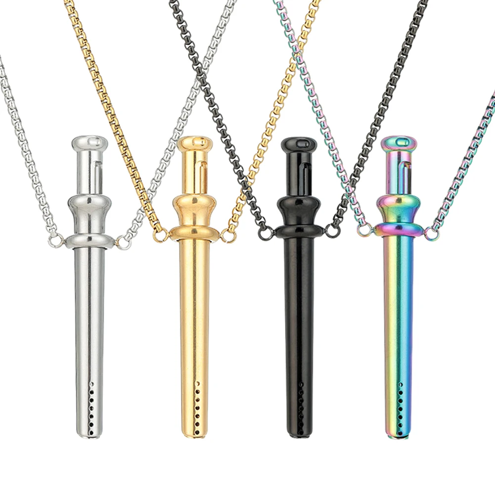 موضة التنفس المقاومة صافرة قلادة الفولاذ المقاوم للصدأ التأمل قلادة الإجهاد الإغاثة اليوغا قلادة التنفس اليقظة #2