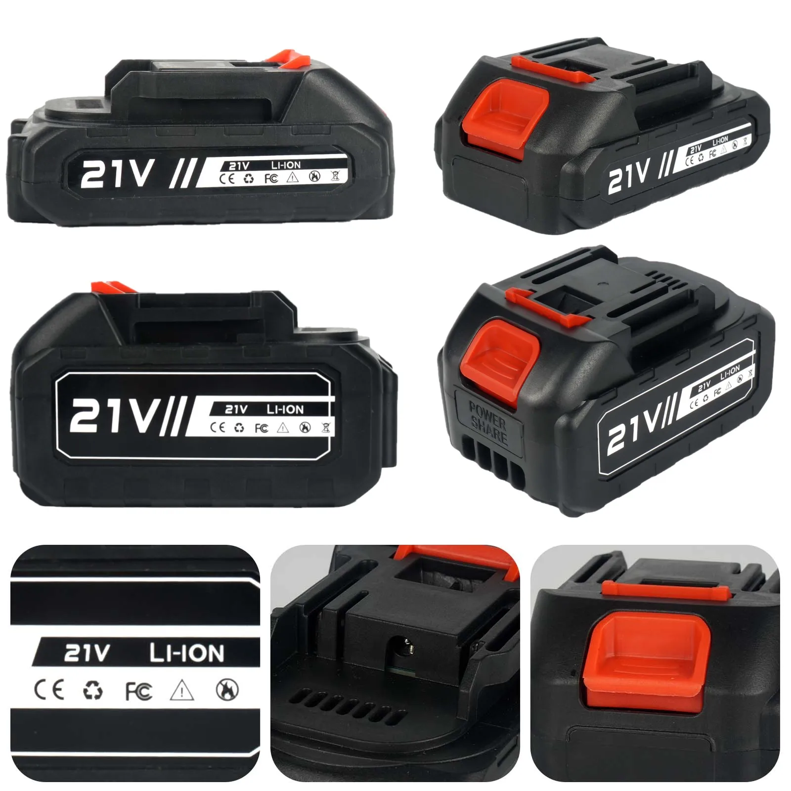 Batterie au lithium rechargeable pour Makita 21V 1.5/3.0Ah, batterie de remplacement, outil électrique, batterie universelle, compatible