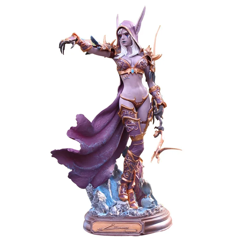 23cm World Of Warcraft Sylvanas Windrunner Action Figures Queen Of The Undead Pvc Model Doll Collection Ornaments Gift For Kids