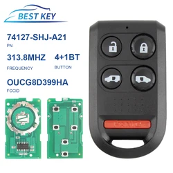 BEST KEY 5 6 Buttons 313.8MHz for Honda Odyssey 2005 2006 2007 2008 2009 2010 Remote Control Key Transmitter Fob OUCG8D-399H-A