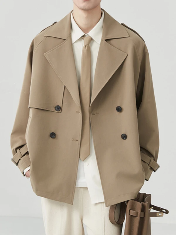 

Мужская повседневная куртка-пальто, модная молодежная, водонепроницаемая, с воротником-стойкой, свободного кроя, для осени