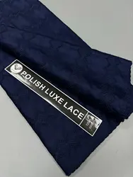 2025 African Nigerian Tulle Lace Fabric for Dress Sewing High Quality Damask Cotton polish luxe Wedding Party 5Yard hz1376