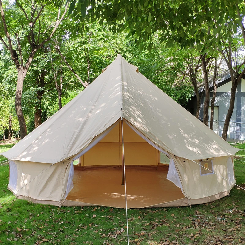 

New 2024 Large Camping Tent Hot Sale 4 Season Cotton Eco-friendly Canvas Bell