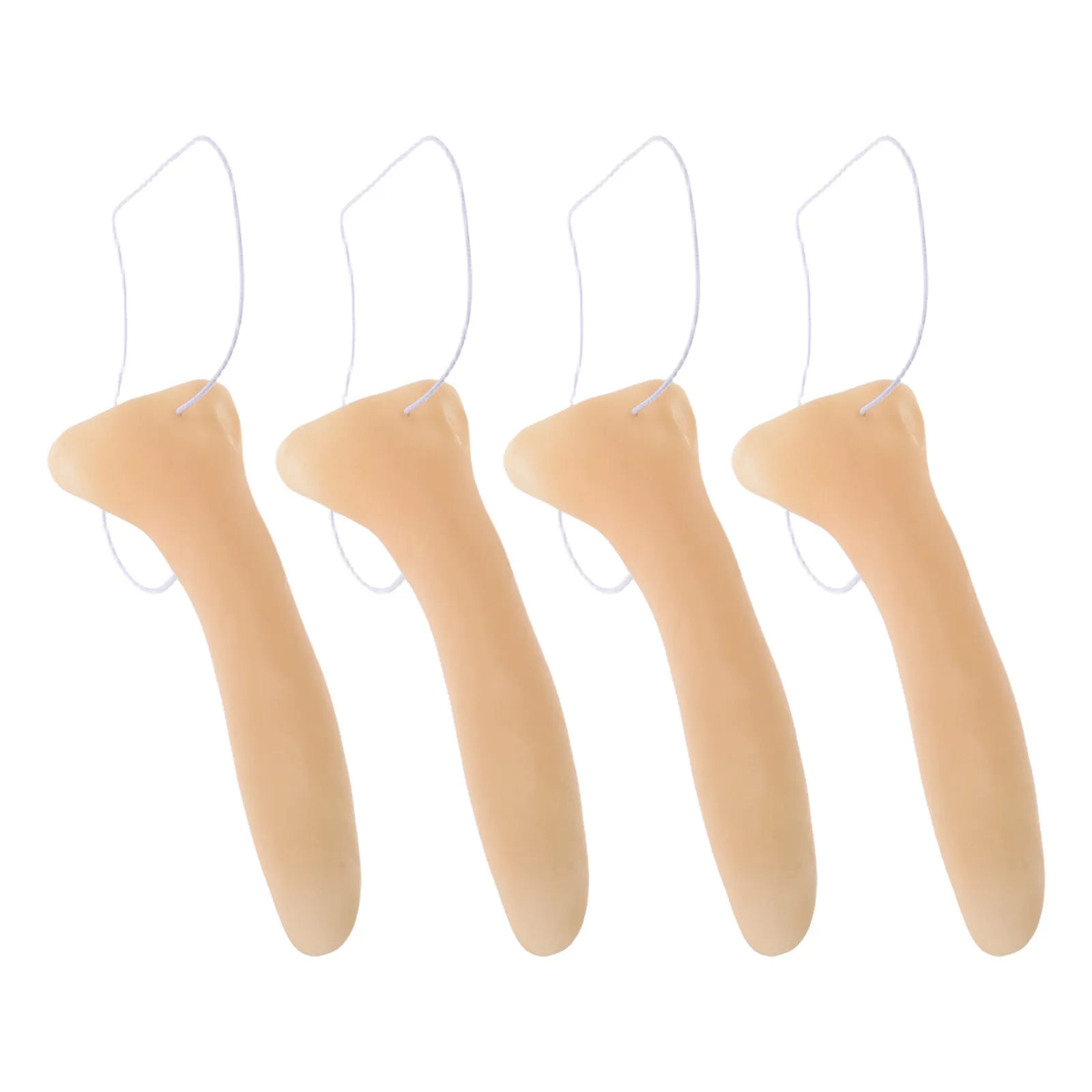 

4Pcs Compact Halloween Long Noses Cosplay Props Easy to Clean Durable for Multiple Celebrations Dress Up Nose Prosthetic
