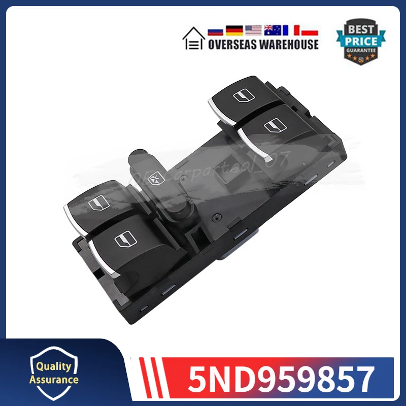 

5ND959857 Для Volkswagen Jetta Tiguan Golf Passat B6 CC Touran Seat Leon MK2 Главный переключатель управления окном со стороны водителя