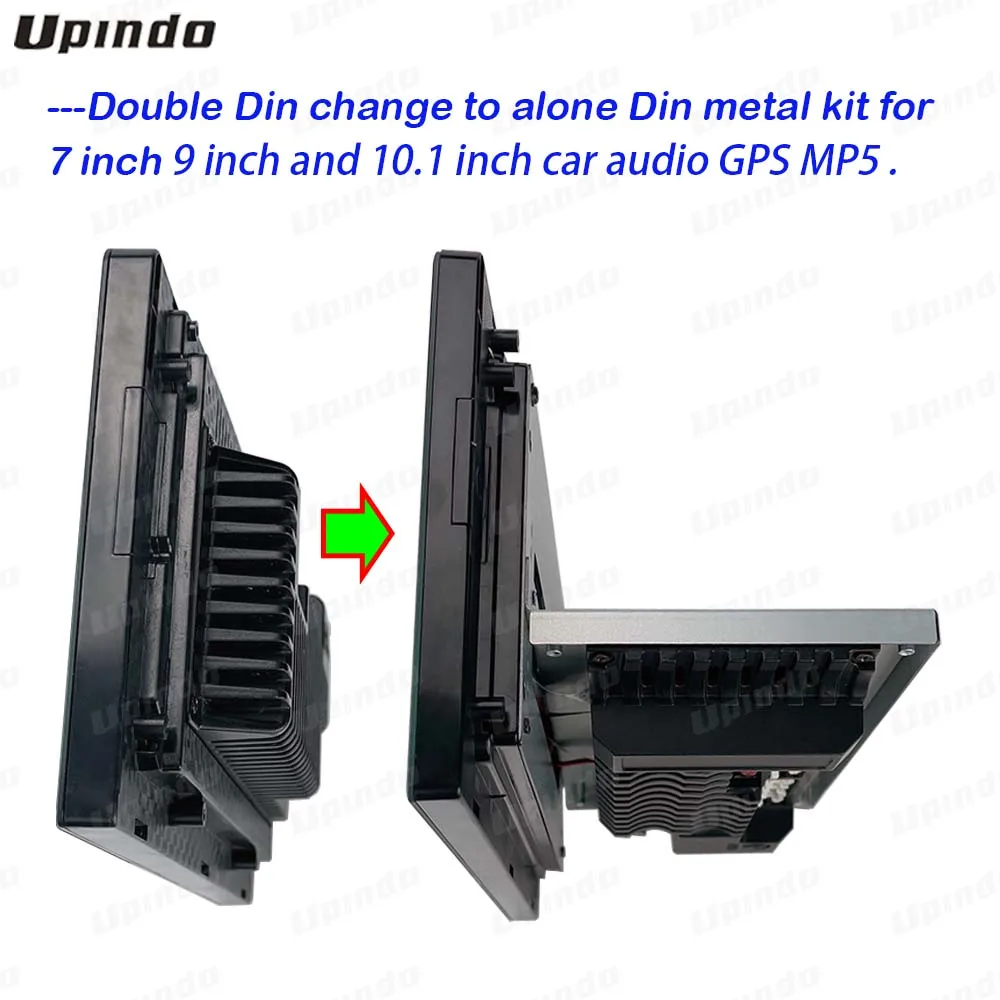 Double Din Changed To Alone Din Metal Kit for 9 or 10 Inches Car Audio GPS MP5 Android System