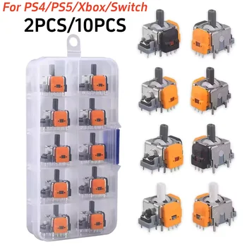 PS5/PS4/Xbox One/Switch Pro कंट्रोलर रिपेयर पार्ट्स एक्सेसरी के लिए रिप्लेसमेंट हॉल इफ़ेक्ट जॉयस्टिक 3D एनालॉग सेंसर थंबस्टिक top 10 best sales ps4 भागों - №1