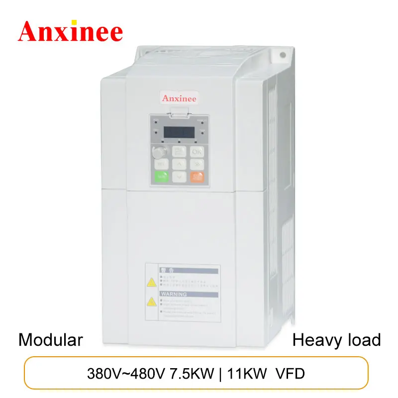 Anxinee High Precision Three-phase Speed Motor Governor 7.5kw 11kw 380v Vector Control  Vfd Speed Regulator For Ac Motors