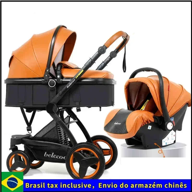 

Baby Stroller 3 in 1 With Car Seat Baby Cart Foldable Baby Carriage Prams For Newborns Pram High quality waterproof strollers