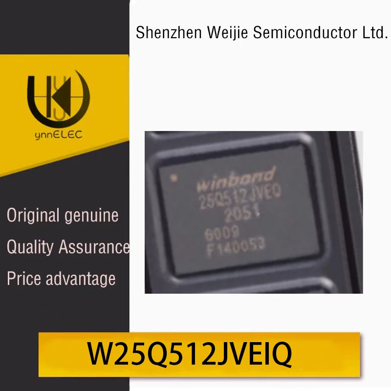 Genuine OEM SMD W25Q512JVEIQ WSON-8 3V 512M-bit Serial Flash Memory Chip Silk Screen