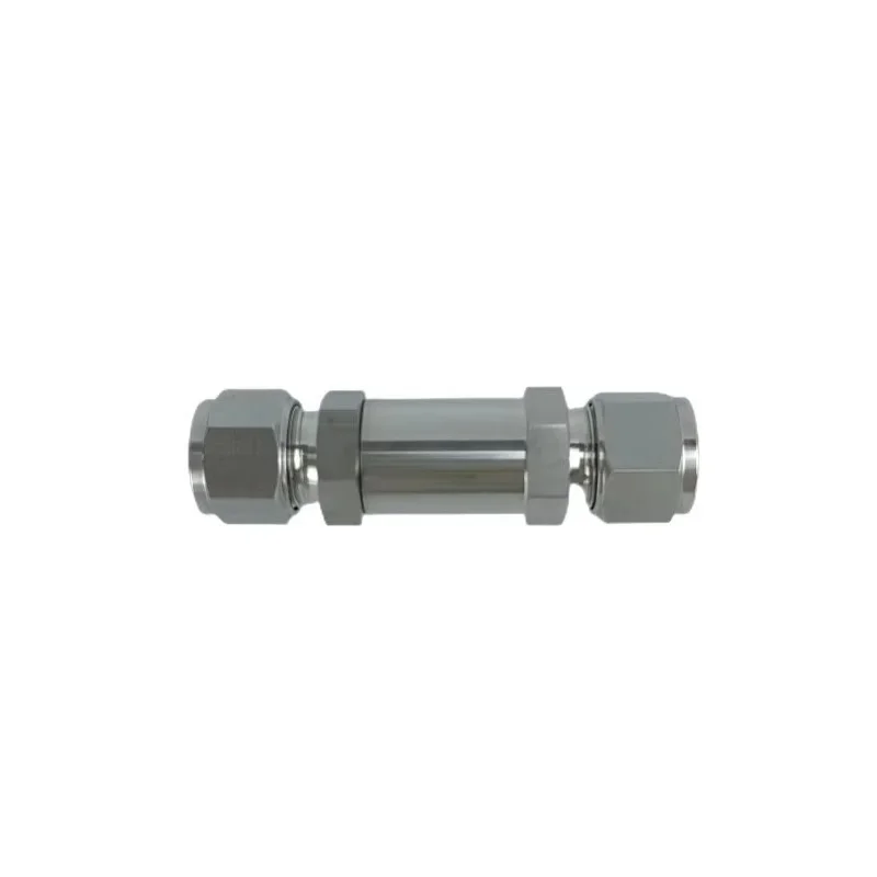 Double ferrule instrument check valve SS316 high pressure in-line check valve