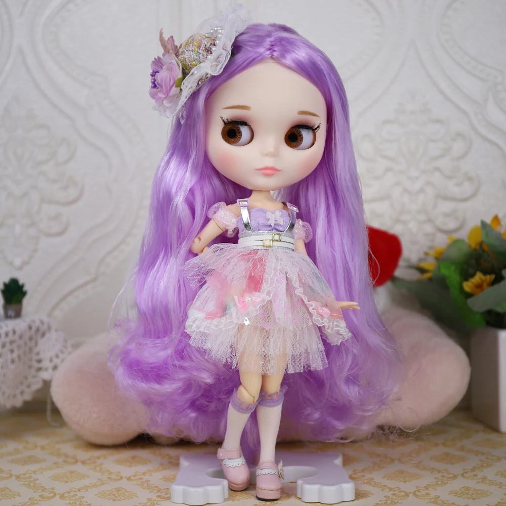 ICY DBS Blyth Doll ijzige kanten jurk schattige set inclusief hoed sokken BJD Ob24 anime meisjes