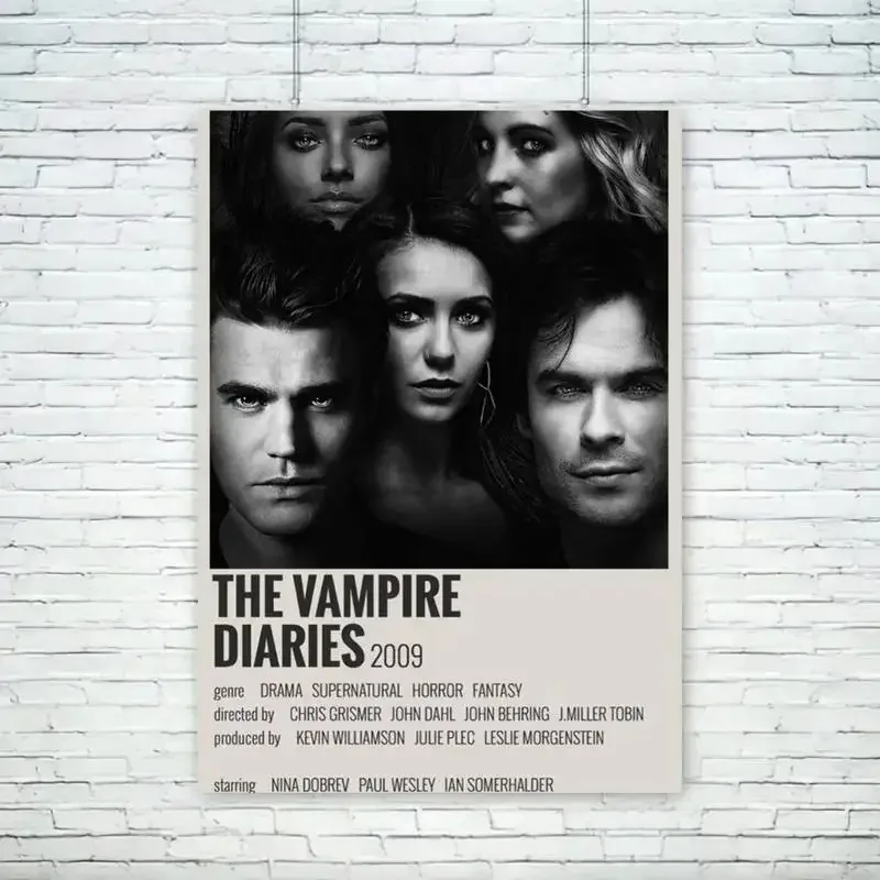 The Vampire Diaries Movie Art Picture Print Silk Wall Art Posters Prints Canvas Painting Wall Pictures for Living Home Decor