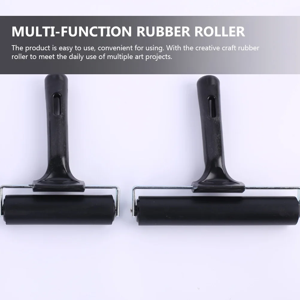 

3pcs Rollers Household Craft Rubber Roller For Printmaking Ink Rubbing Durable Stainless Steel Wear-Resistant Manual