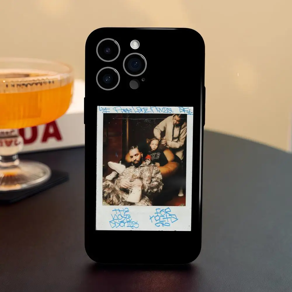 Drake Phone Case For iPhone 17 16 15 14 13 12 Pro Max Plus Glossy HD Fine Hole Liquid Film Soft Shell