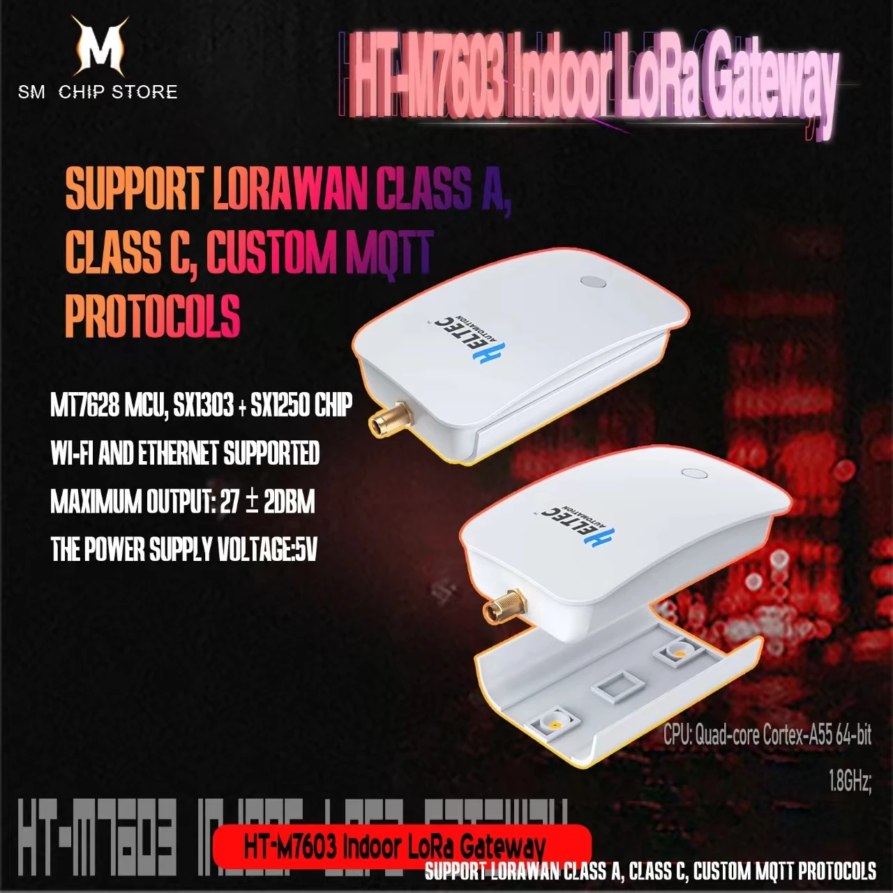 Heltec LoRa LoRaWAN Gateway ESP32 Wireless Router Smartthings Hub Long Range Home Automation Devices Wireless Temperature Sensor