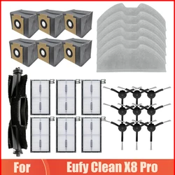 Replacement For Eufy Clean X8 Pro SES Vacuum Cleaner Parts Side Main Brush Hepa Filter Mop Cloth Rag Dust Bags Accessories