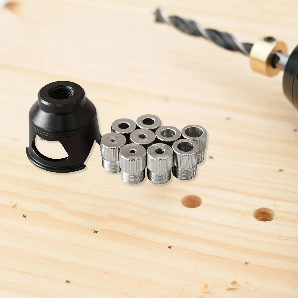 Vertical Drill Guide 2-10mm Aluminum Alloy Doweling Jig Hole Puncher Positioning Locator For Woodworking Furniture Tenon Joint T