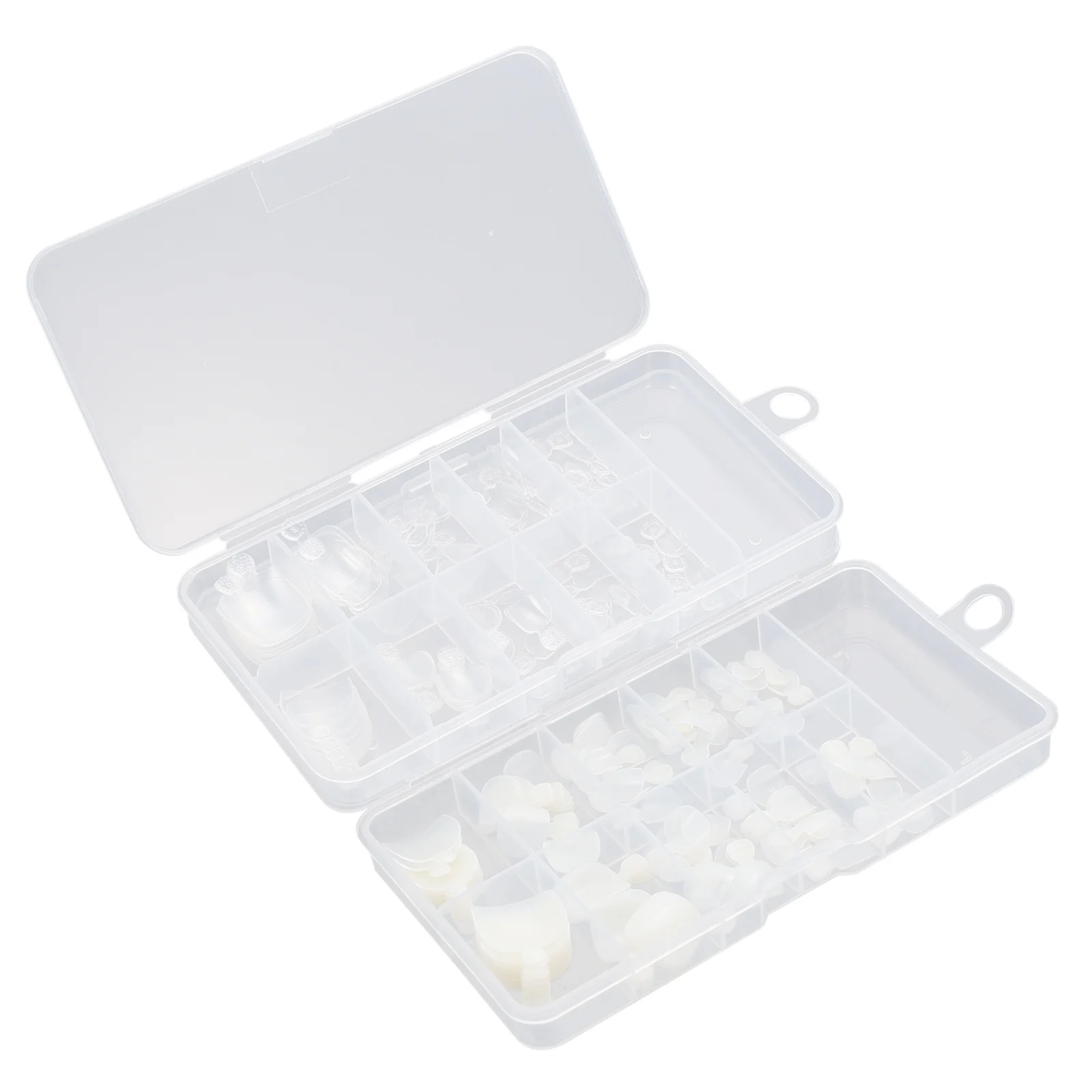 

200Pcs Toe Nail Tips French False Toenail Decorations Professional Home Use Press on Toenail False Toe Nails Nail Tips Decor