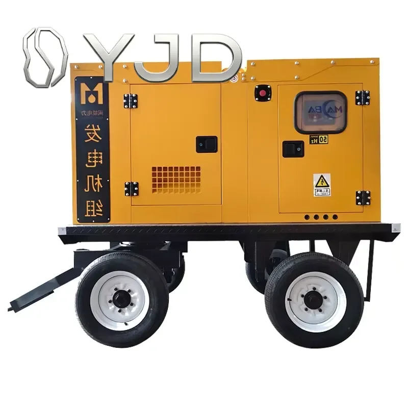 Hot Sale High Quality Engine Portable Power Generator Silent Type Trailer Generator Set for Engine 50