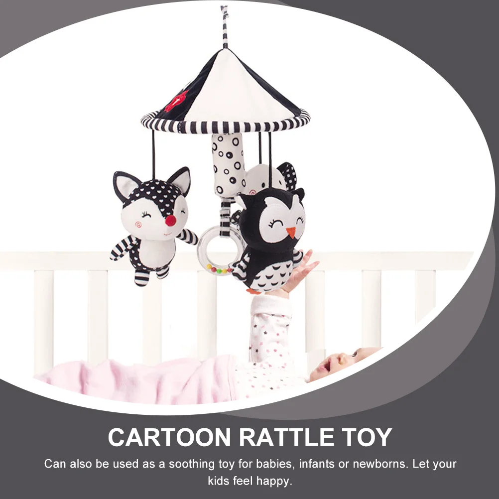 Schattige Olifant Baby Hangende Rammelaar Babywieg Hanger Comfort Bed Hanger Verbeter Motorische Vaardigheden Educatieve Hangende Rammelaar