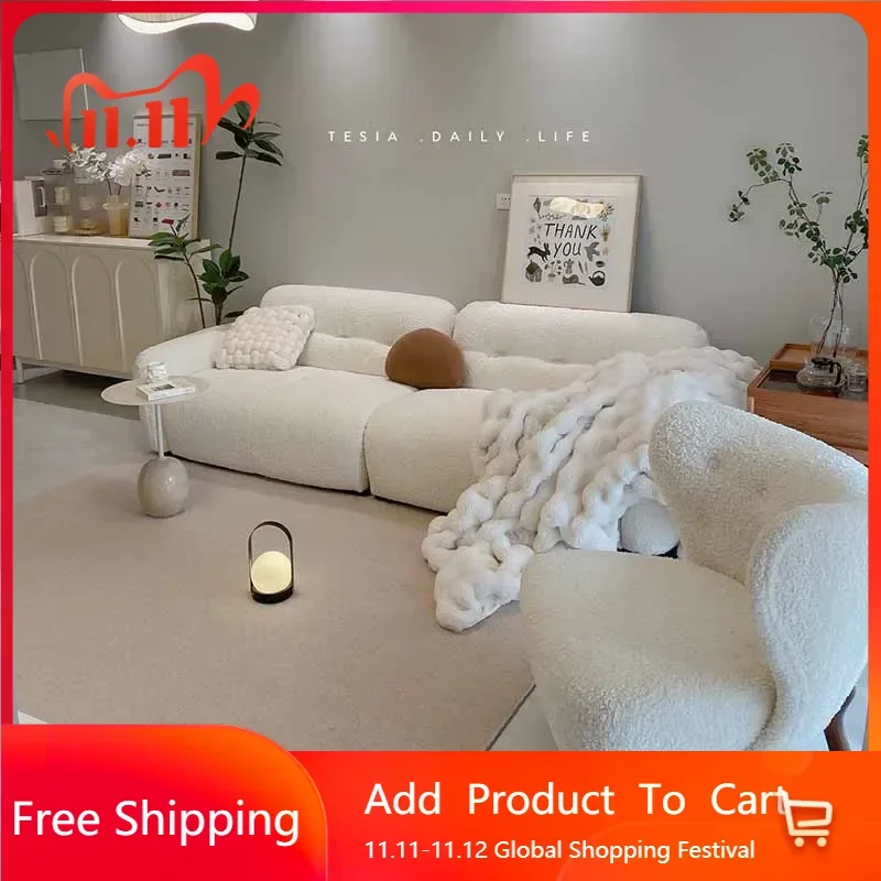 

Designer Relaxing Living Room Sofas Fancy Simple Wood Velvet Nordic Lazy Sofa Modern Floor Craft Muebles Postmodern Furniture
