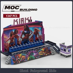 MOC Building Blocks GBC Module Fairground Ride Theme Park Technology Bricks DIY Assembly Creative Toys Puzzle Collection Gifts