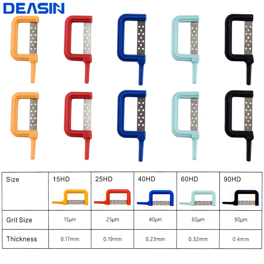 DEASIN Dental Orthodontic Interproximal Enamel Reduction Automatic Polishing Strip 15 HD-90 HD Enamel Reduction Strips IPR
