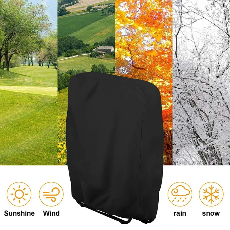 1PC Garden Outdoor Folding Chair Cover Cover Terrace Furniture Cover Chair Cover Dust Rain Sun Protection Beach Chair Cover