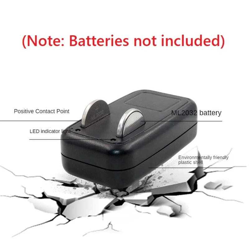 3.6V Battery Charger Lithium 2032 2025 Battery Charger Adapter For ML2032 ML2025 Coin Button Cell Battery Easy To Use EU Plug