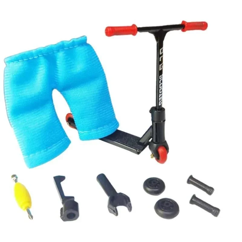 Stunt Scooter Toy - Mini Finger Training Set for Interactive Skill Development and Fun Hand Exercise