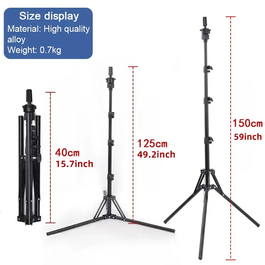 150 سنتيمتر شعر مستعار حامل ترايبود المعرضة رئيس حامل ل المعرضة التدريب حامل الرأس تصفيف الشعر المشبك حامل ثلاثي القوائم حامل 8/ *-