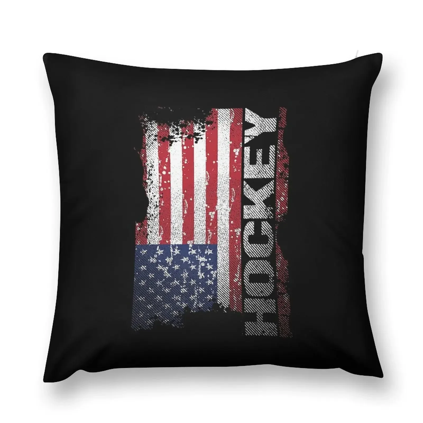 

Hockey Player Gifts, Cool USA Flag Hockey T Shirt Throw Pillow Sofa Covers Christmas Pillow Covers pillow