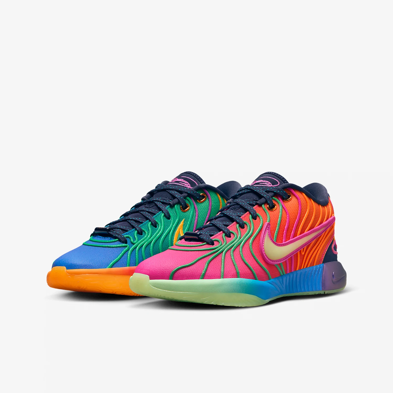 

Оригинальные женские баскетбольные кроссовки Nike LeBron XXI GS для больших детей HF6819-400